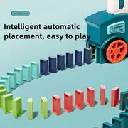 🚂 Domino Train Toy Set – Automatic Track Builder for Kids with 🎨 Colorful Blocks