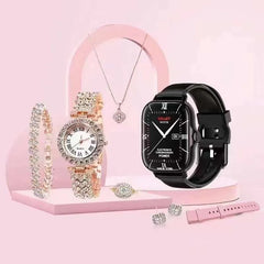 A58 Plus 6 IN 1 Smartwatch Set
